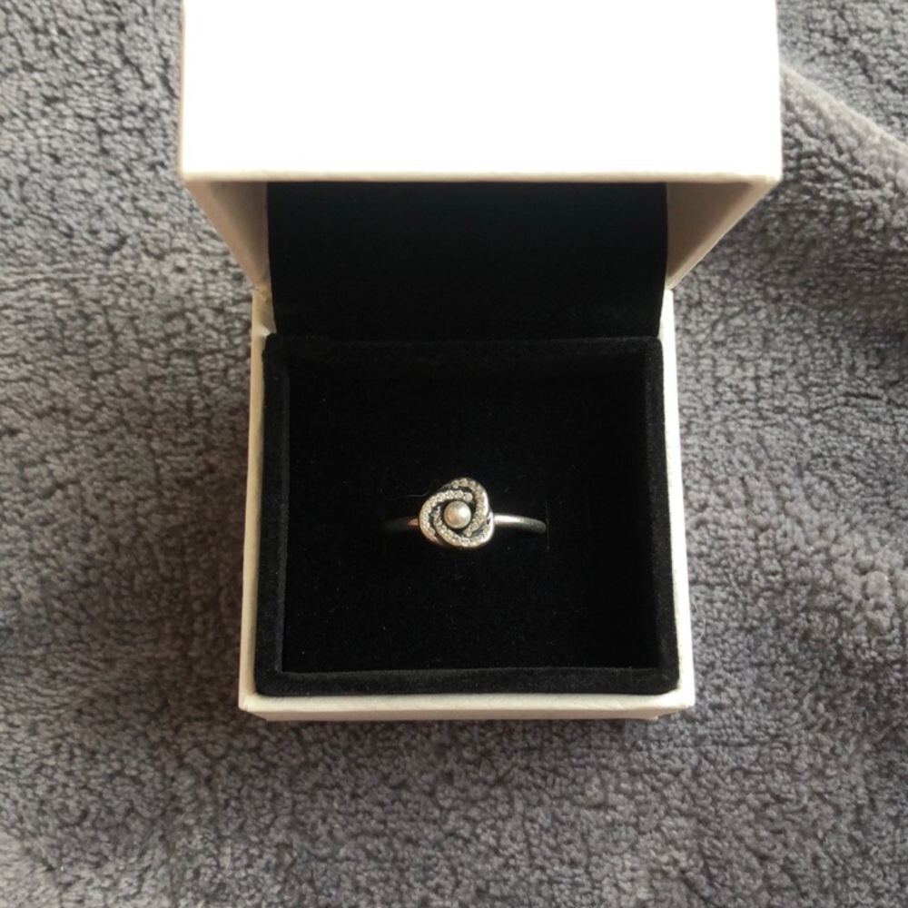 Pearl pandora ring brand new with tags